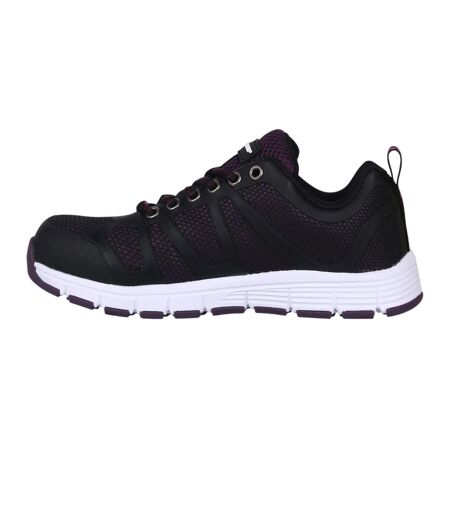 Womens/ladies Reno Memory Foam Safety Shoes Black Dunlop