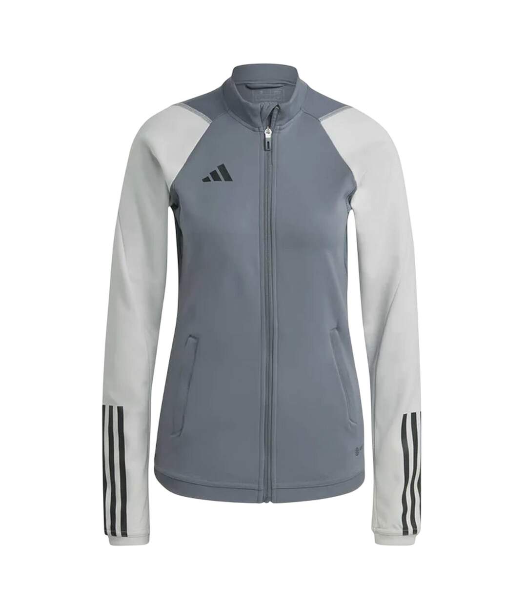 Womens/ladies Tiro 23 Logo Track Jacket Grey Adidas-2