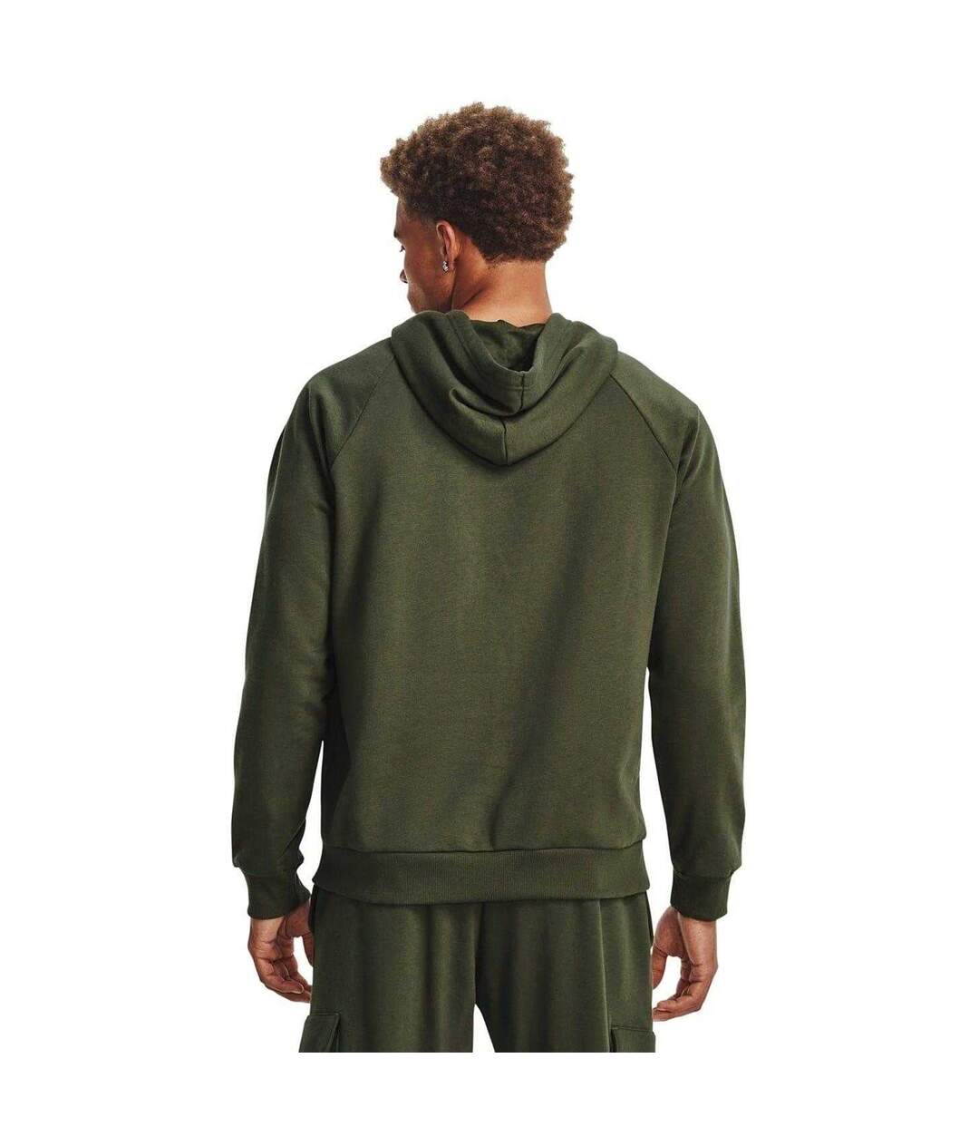 Sweat À Capuche Homme Bleu Marine Blanc Under Armour-3