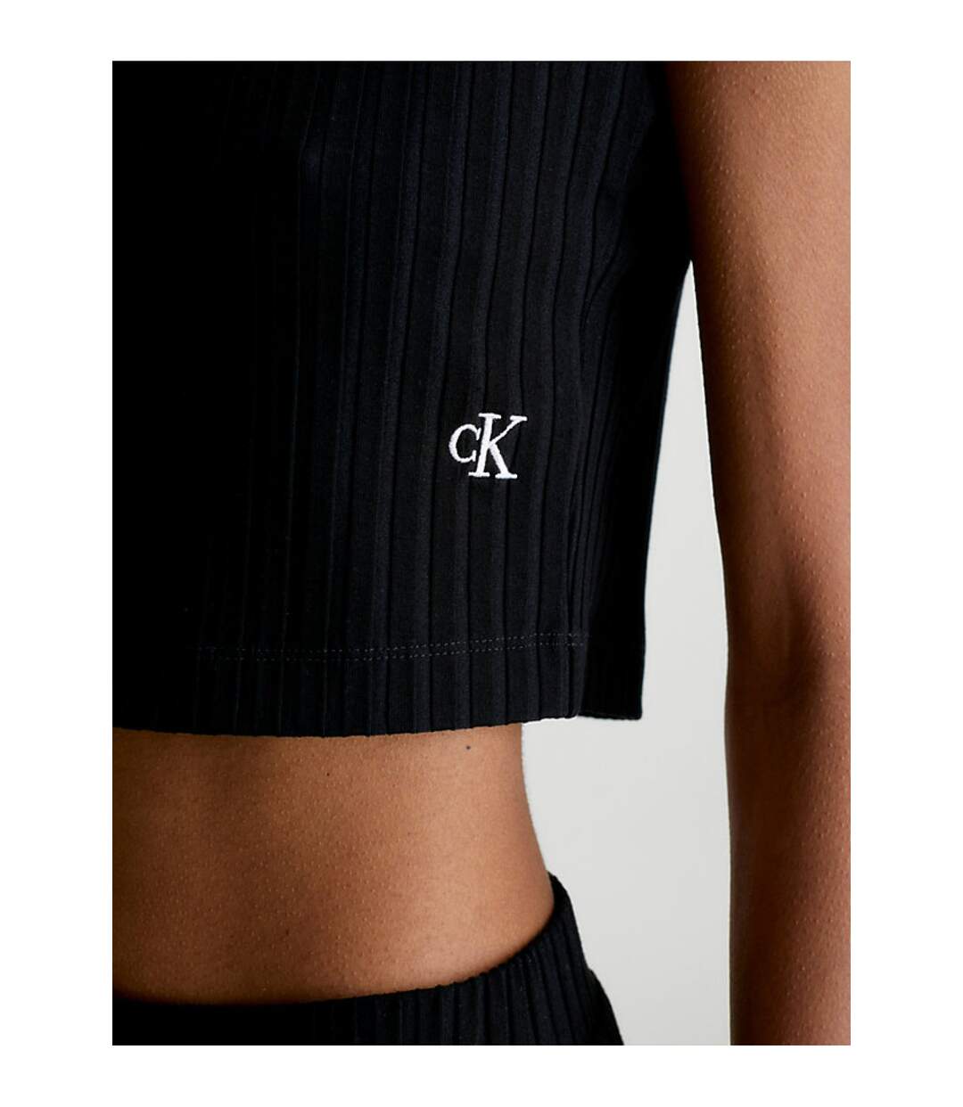 Crop top cotelé  -  Calvin klein - Femme-2