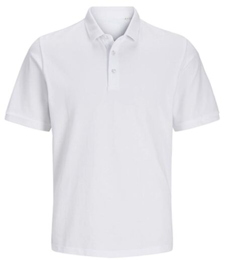 Polo manches courtes - JACK&JONES - Unisexe - JJ7556 - blanc