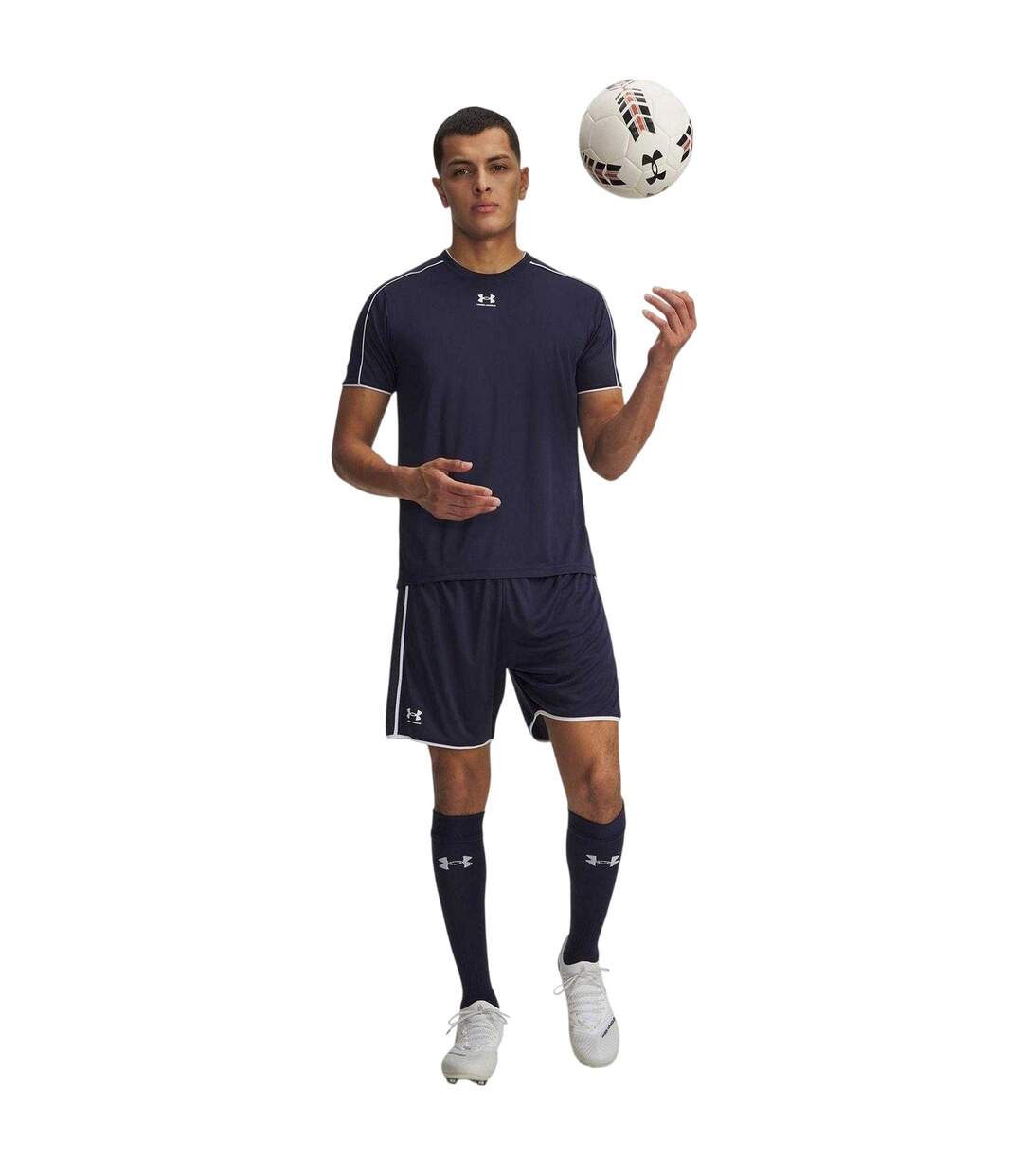 Mens Challenger Training Performance Shorts Navy White Under Armour-4