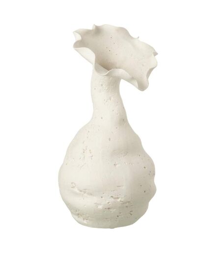 Vase Déco en Céramique Helix 38cm Blanc