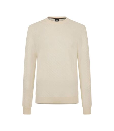 Mens Knitted Regular Top White Boss