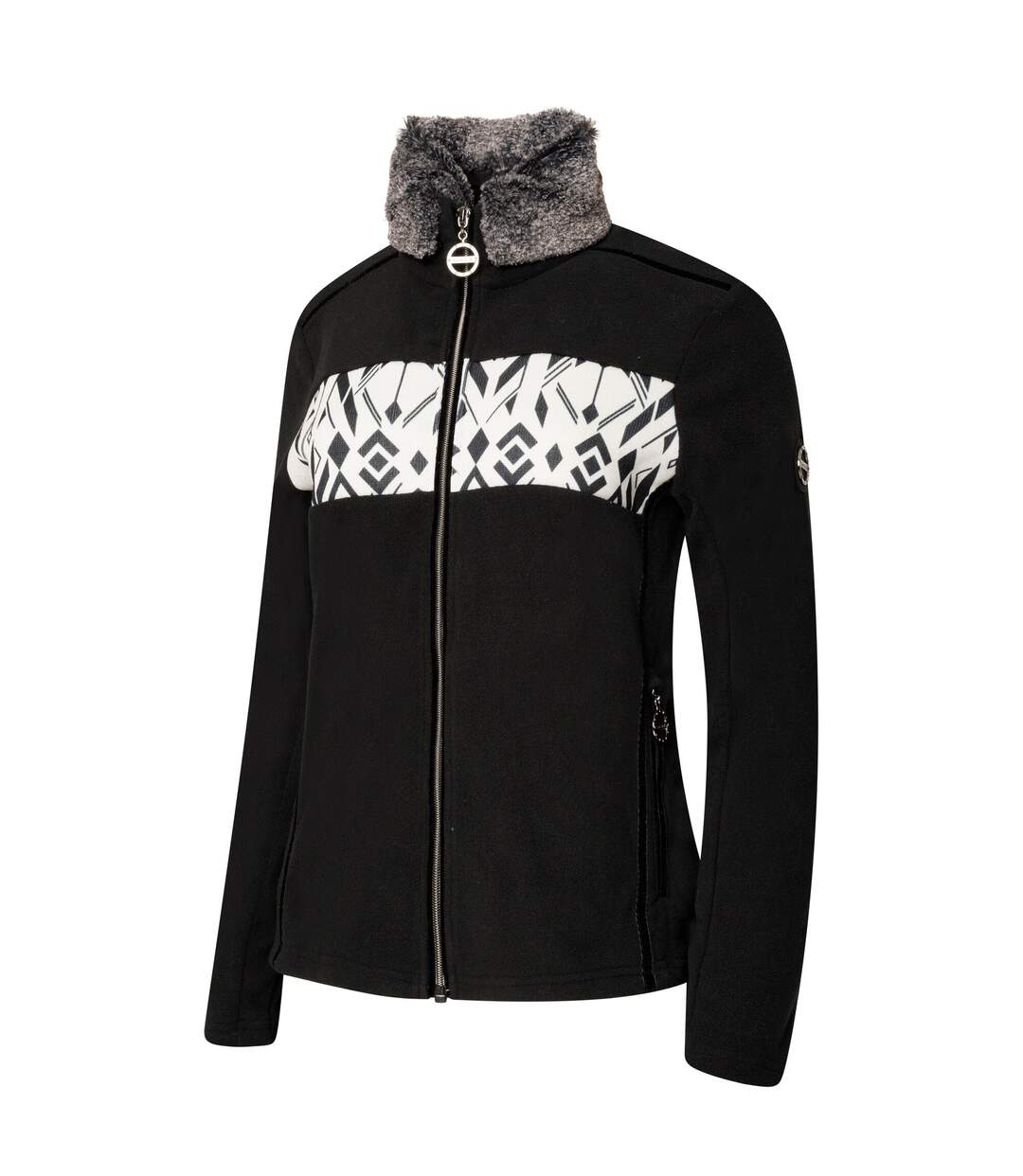Womens/ladies Engross Ii Full Zip Sweatshirt Black Dare 2B-3