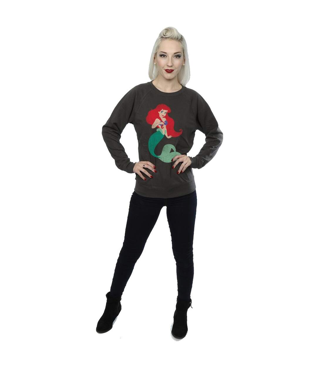 Disney Princess - Sweat CLASSIC ARIEL - Femme (Graphite clair) - UTBI10132-4