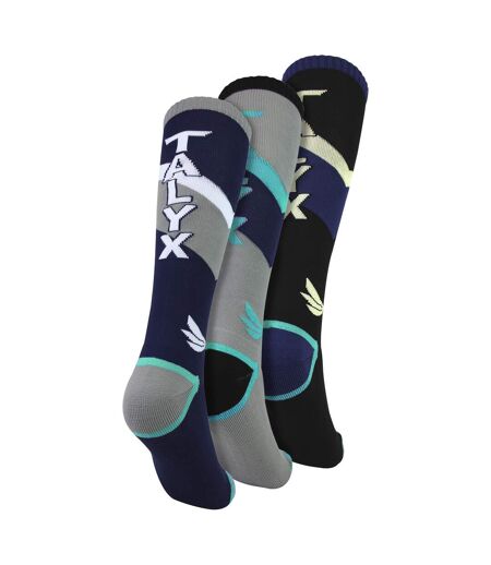 3 Pack Mens Ski Socks Cushioned Thermal Moisture Wicking Winter Sports Socks