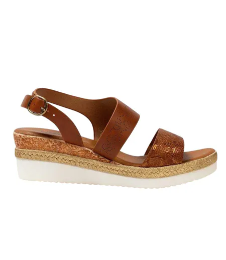 Sandales À Talons Compensés Ella Femme Marron Firetrap
