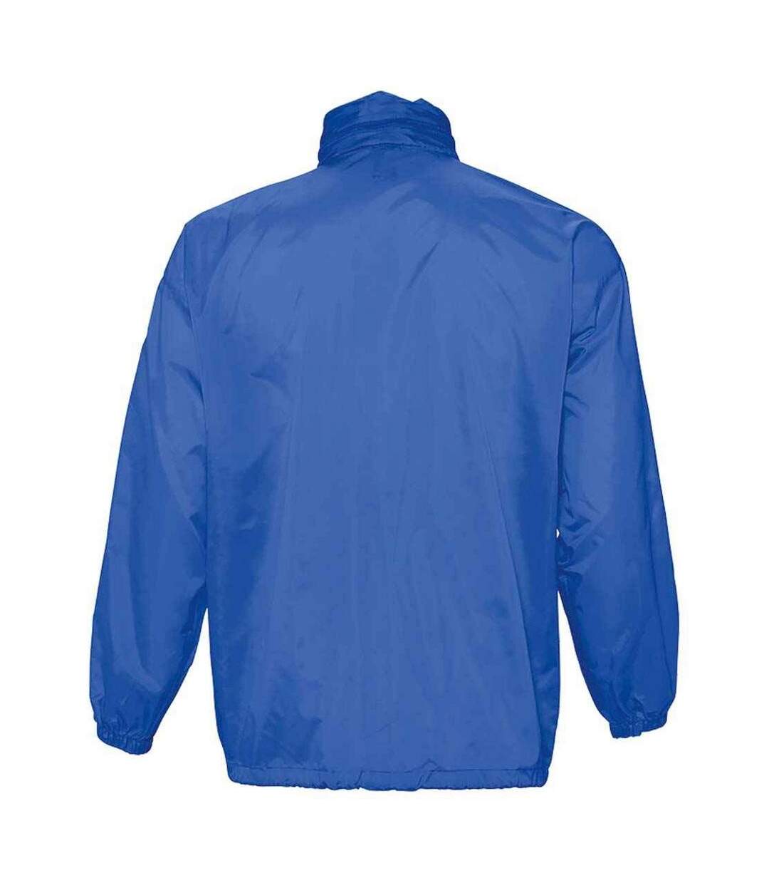 Unisex adult surf windbreaker royal blue SOLS-2