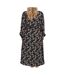 Robe Noir à fleurs Femme Only Carmakoma Zelma - 48