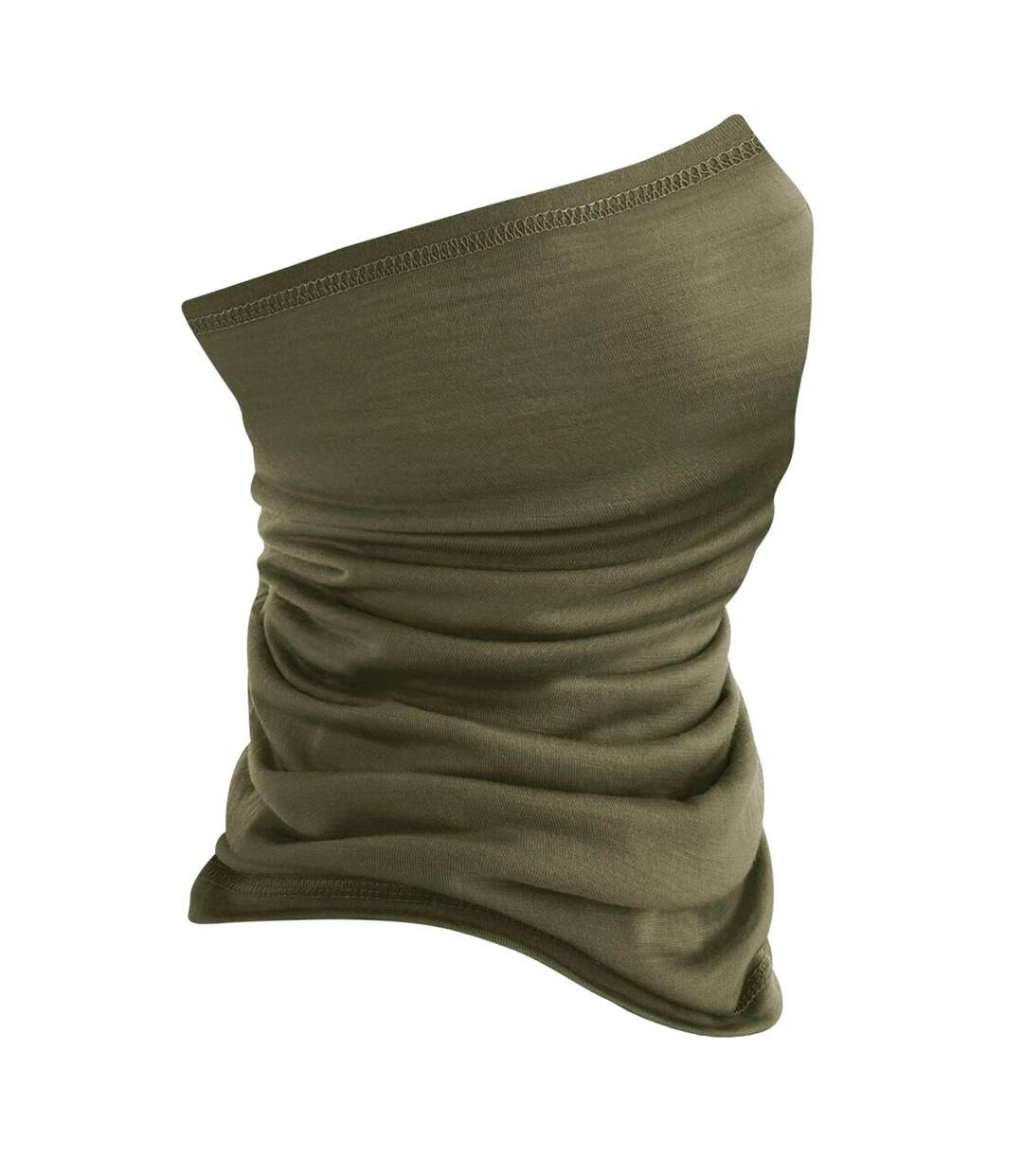 Écharpe Tube En Laine Mérinos Morf Taille Unique Vert Kaki Beechfield-2