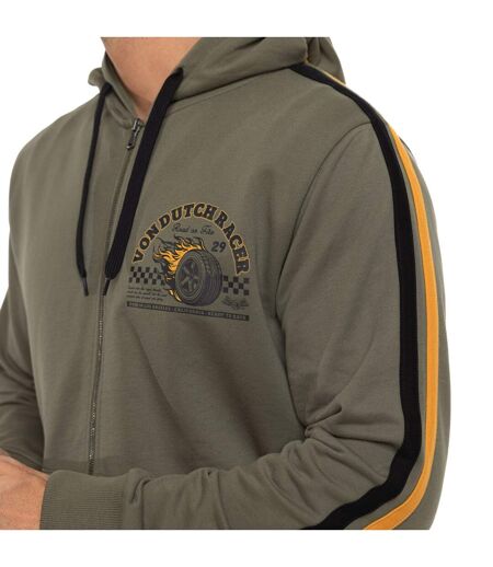 Sweat zippé à capuche homme en french terry Racer Vondutch