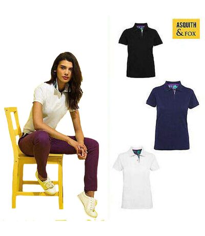 Polo Manches Courtes Femme Blanc Asquith & Fox