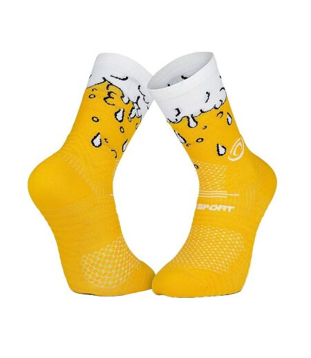 X1 paires de chaussettes jaune bv sport trail biere