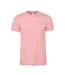 Adults unisex crew neck t-shirt pink Bella + Canvas