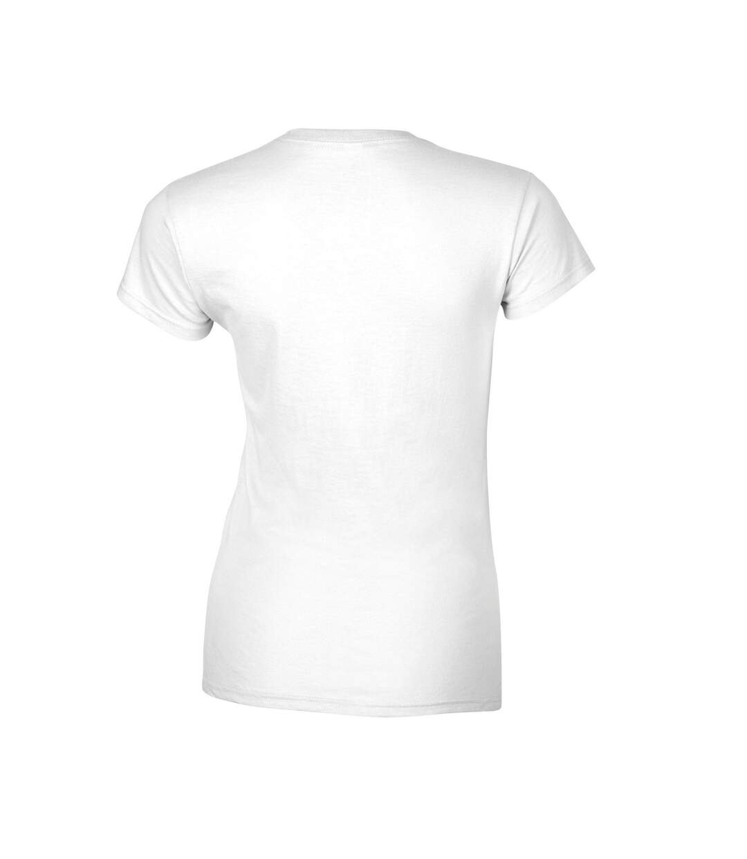 T-shirt femme blanc Gildan-2