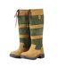 Dublin Womens/Ladies River III Leather Long Riding Boots (Dark Brown/Green) - UTWB1775