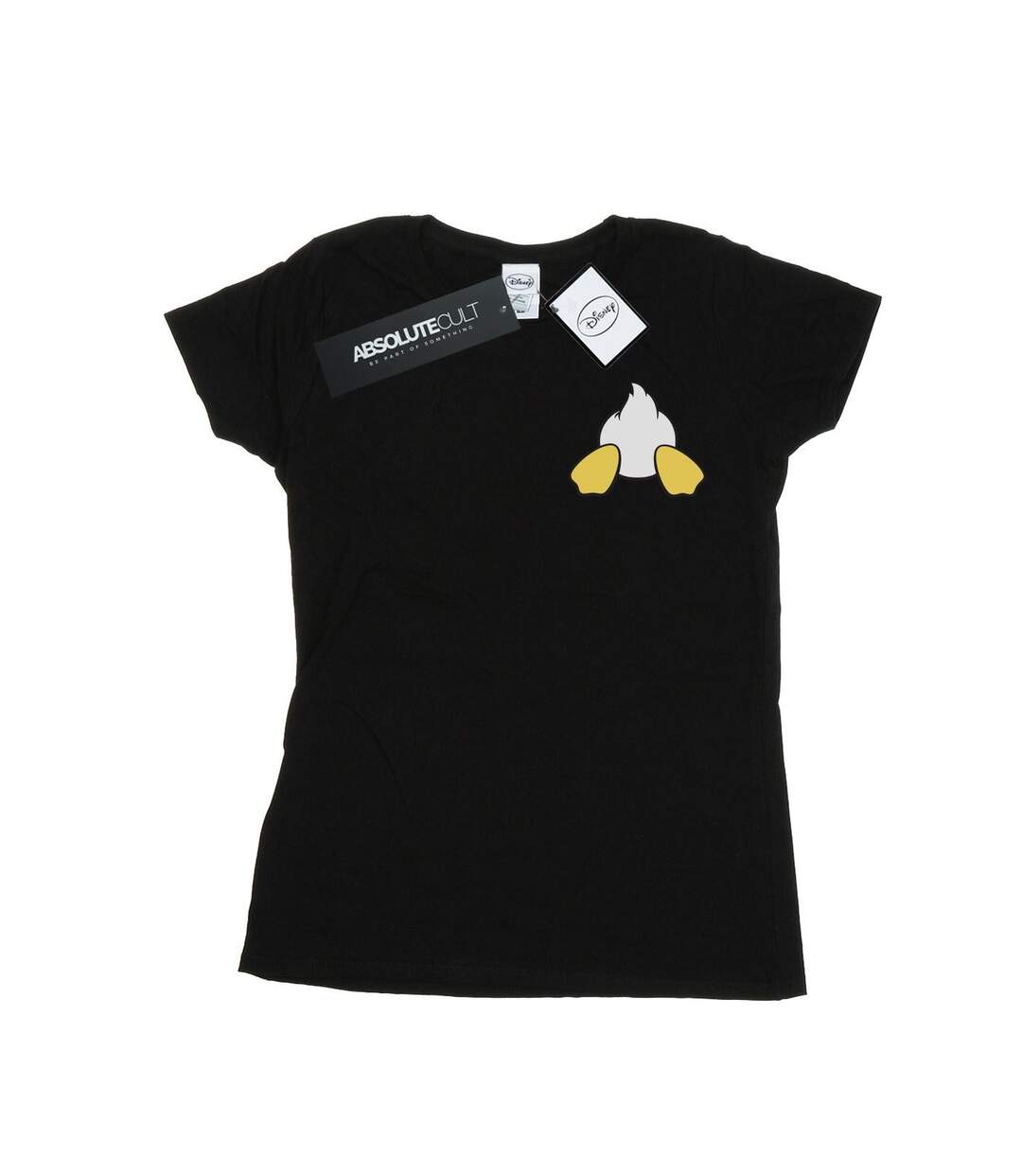 Disney T-shirt en coton imprimé Donald Duck à l'envers (Noir) - UTBI32533-1