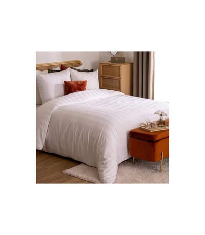 Parure de Lit Satiné 240x220cm Blanc