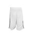 Short De Basket Homme Blanc Noir Spiro-2