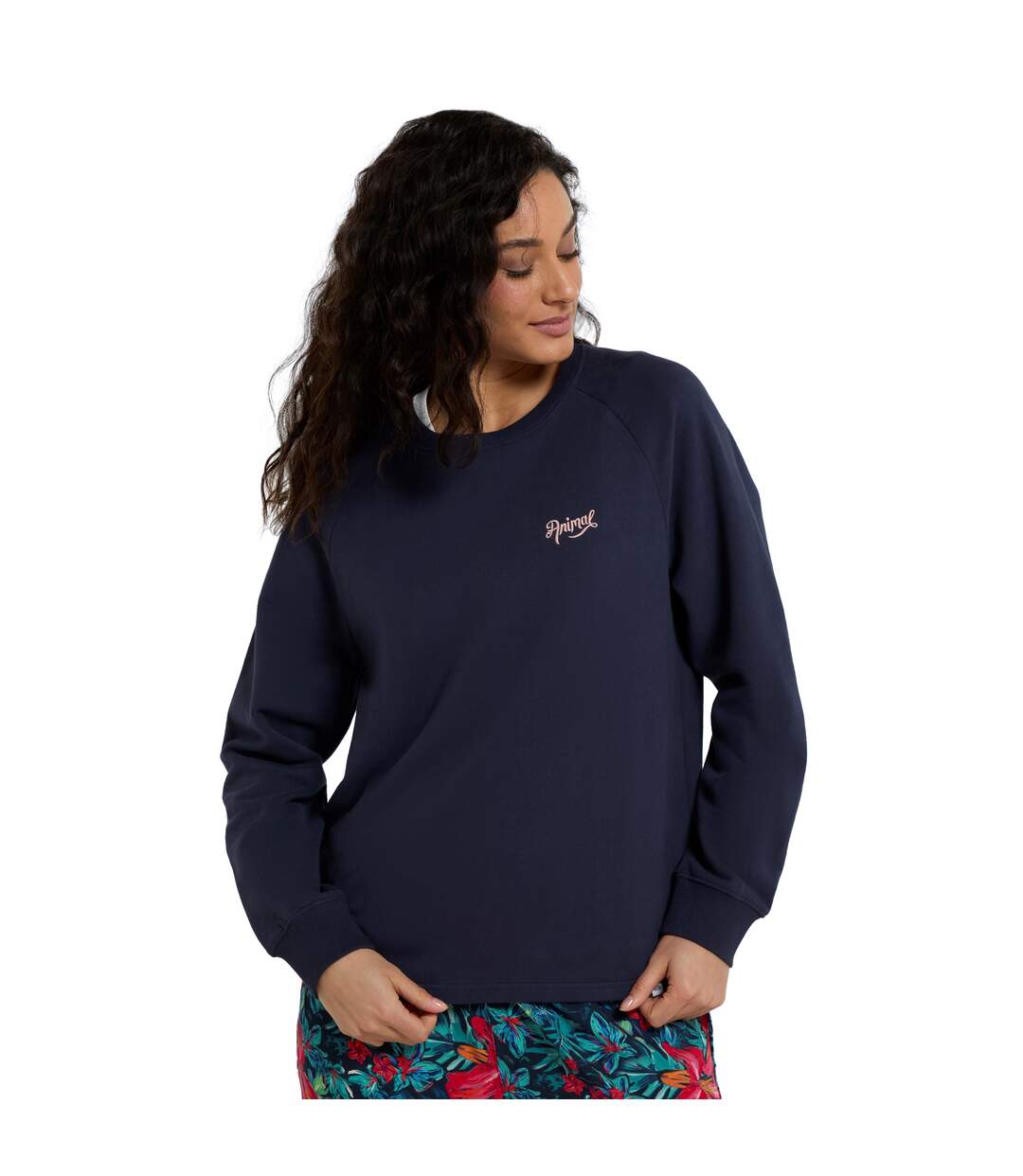 Sweat maya femme bleu marine Animal