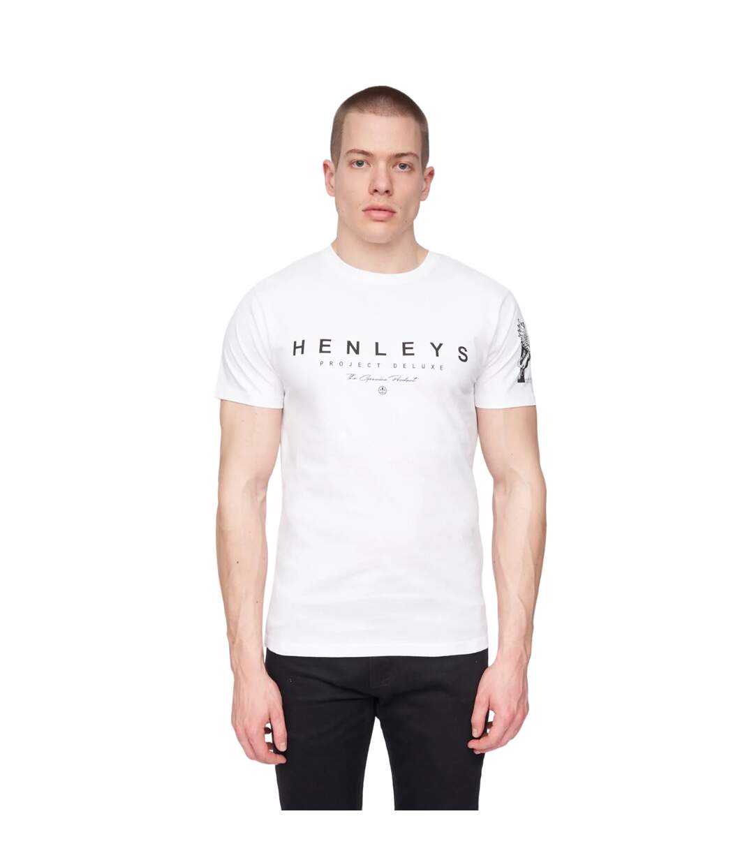 T-shirt hentyme homme blanc Henleys-1