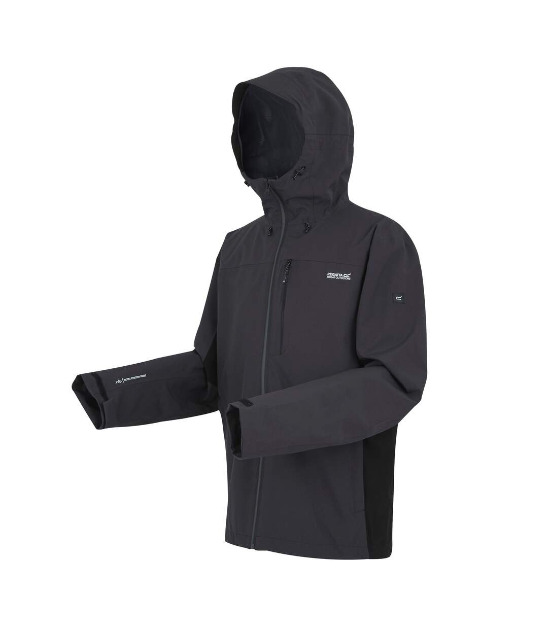 Mens birchdale ii waterproof jacket ash/black Regatta-3