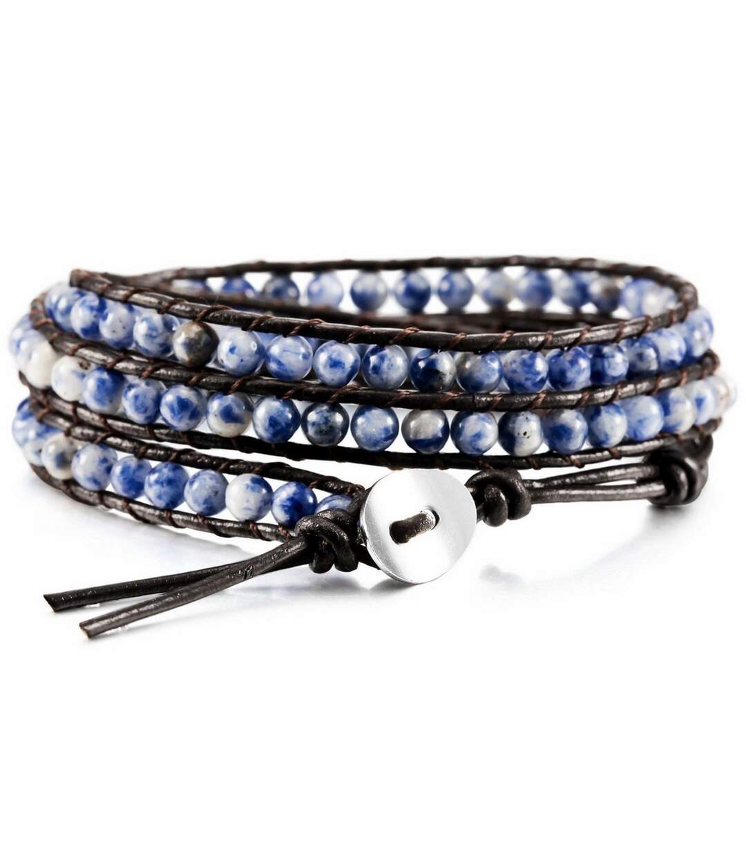 Bracelet wrap sagesse en sodalite-1