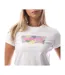 T-shirt Motif/style Patchwork Femme Blanc Vif Levis-3