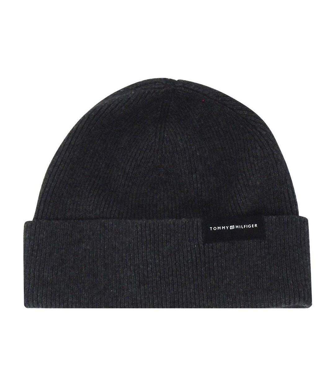 Bonnet Motif/style Logo Gris Charbon Tommy Hilfiger-1