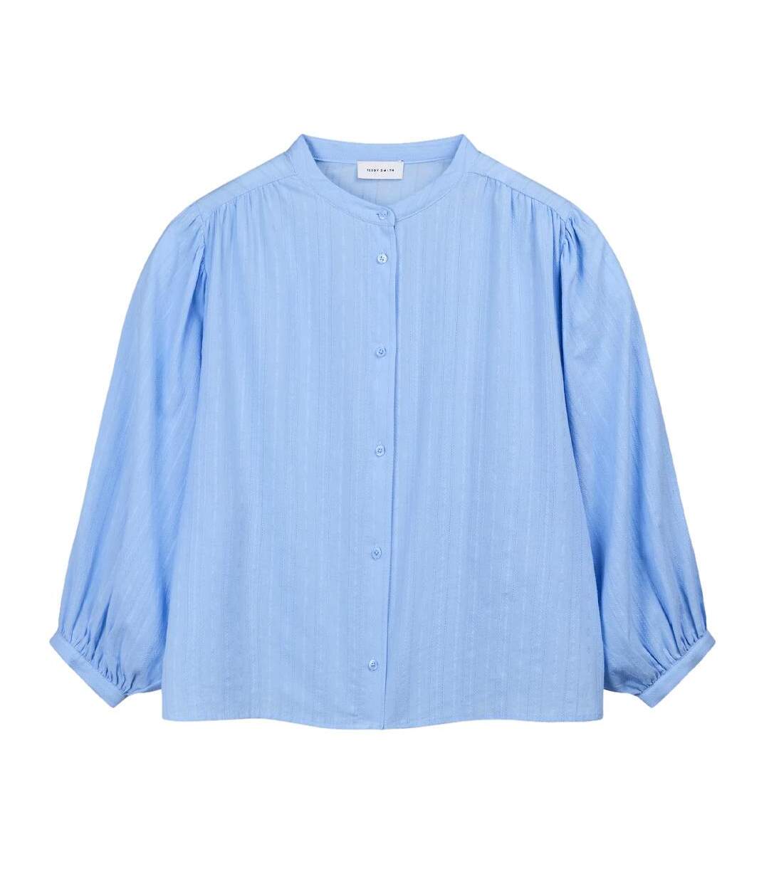 Blouse bleu femme teddy smith apoline-1