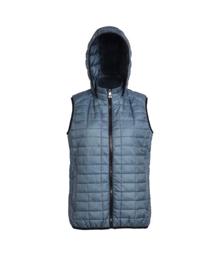 Honeycomb gilet sans manche zippée femme acier 2786