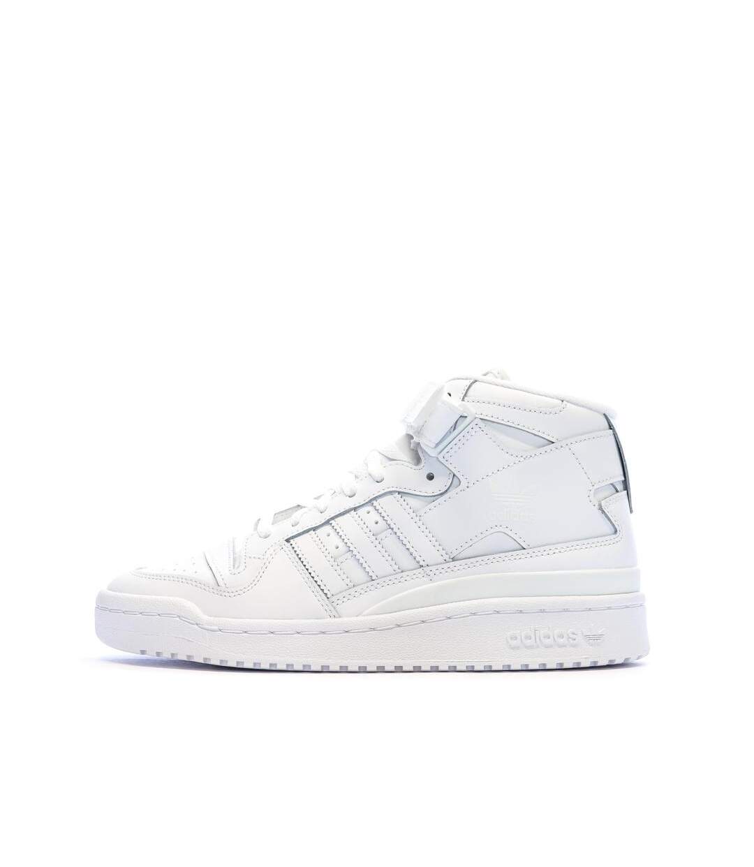 Baskets blanches homme adidas forum mid-1