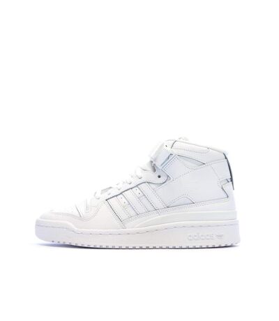 Baskets blanches homme adidas forum mid