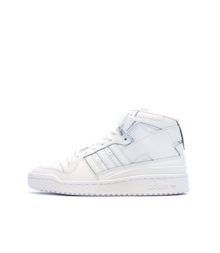 Baskets blanches homme adidas forum mid