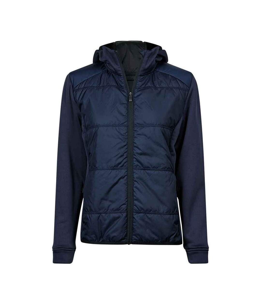 Womens/ladies stretch hooded jacket navy Tee Jays