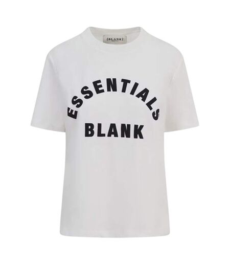 T-shirt Femme Blanc Cassé Blank Essentials
