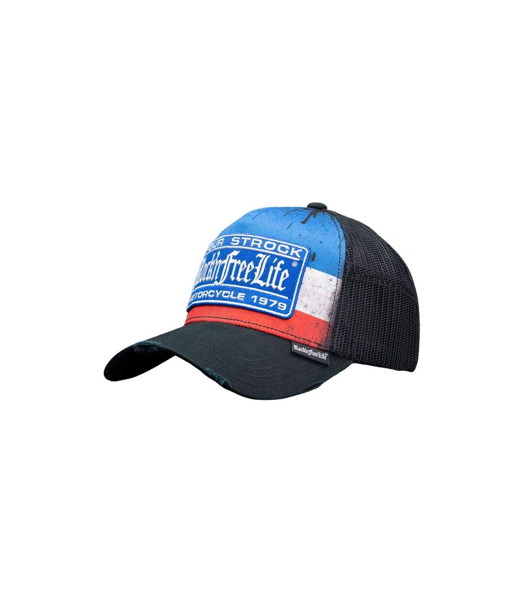 Casquette trucker avec filet bi-matière Stock Rock'n Free Life-1