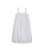 Womens/ladies linen midi dress white Animal-1