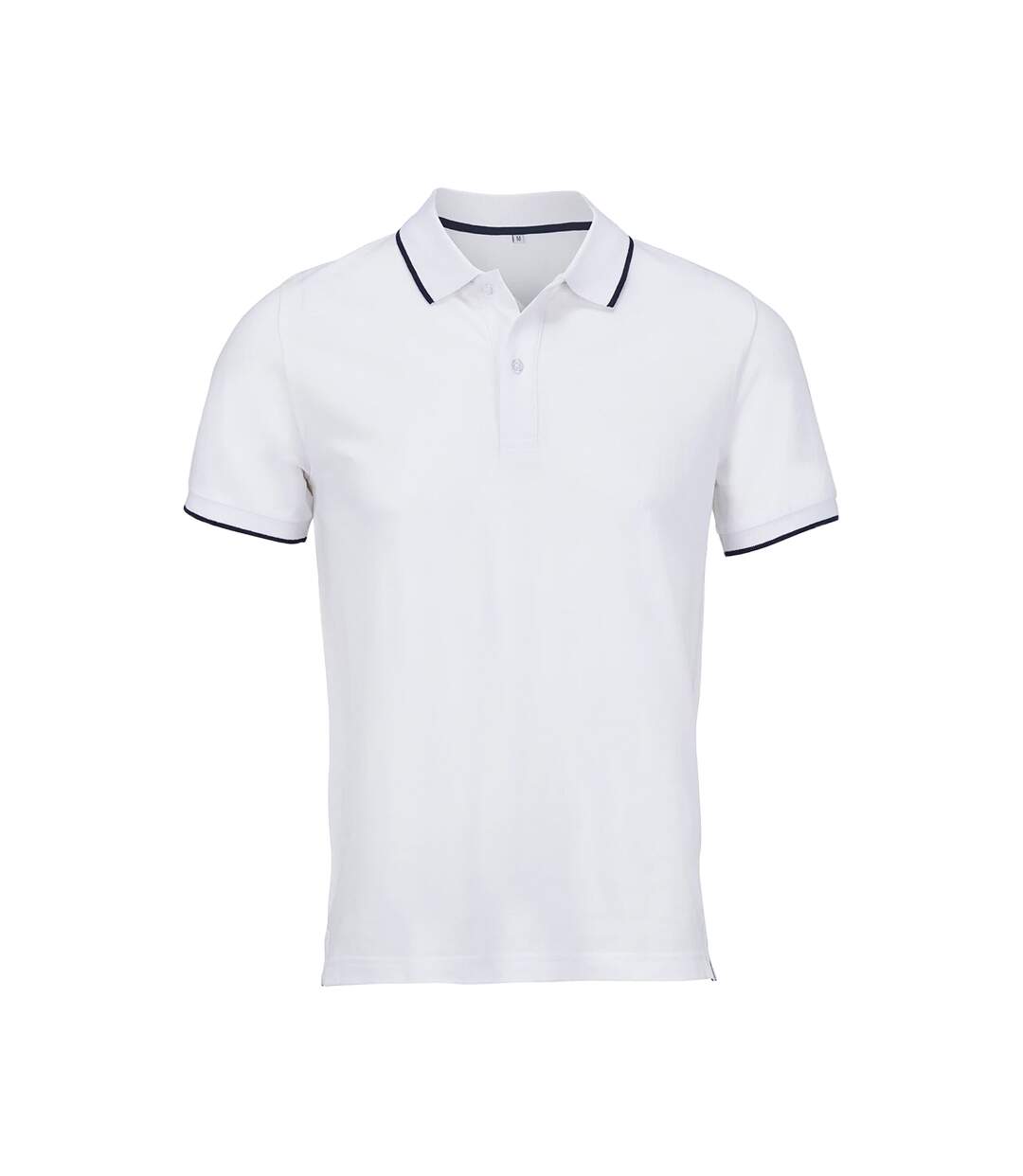 Polo Palermo Adulte Blanc Bleu Marine Français SOLS-1