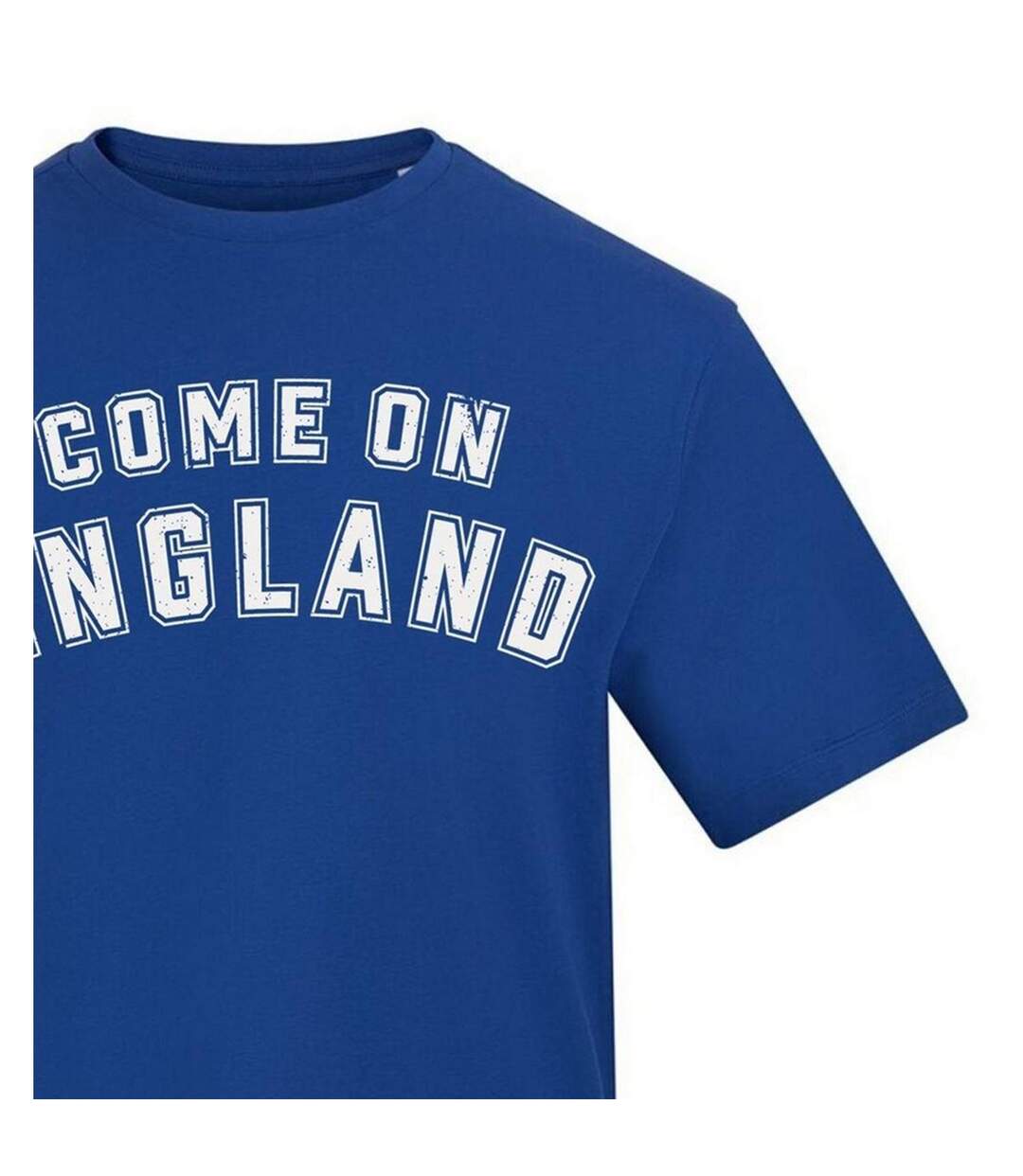 T-shirt Come On England Homme Bleu AWD-3