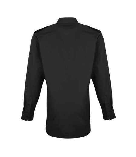 Chemise pilote homme noir Premier Premier