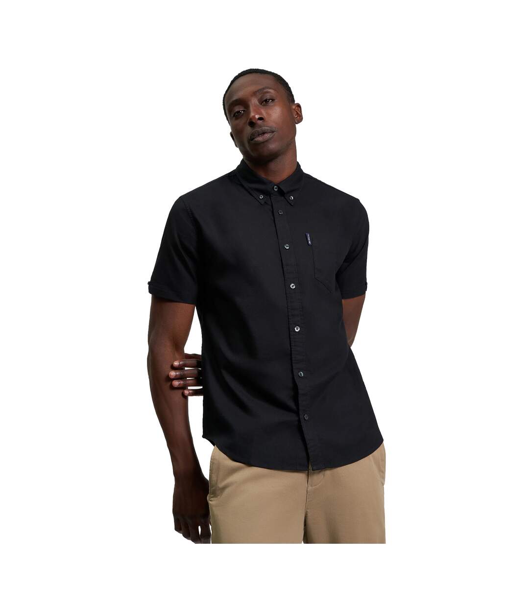 Chemise Manches Courtes Motif/style Signature Homme Noir Ben Sherman-3