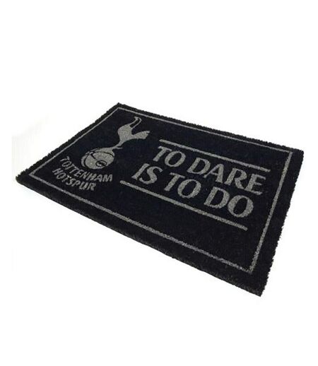 Tottenham Hotspur FC - Paillasson TO DARE IS TO DO (Noir) (Taille unique) - UTTA7708