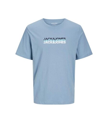 T-Shirt bleu homme jack & jones cyber - l