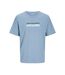 T-Shirt bleu homme jack & jones cyber - l-1