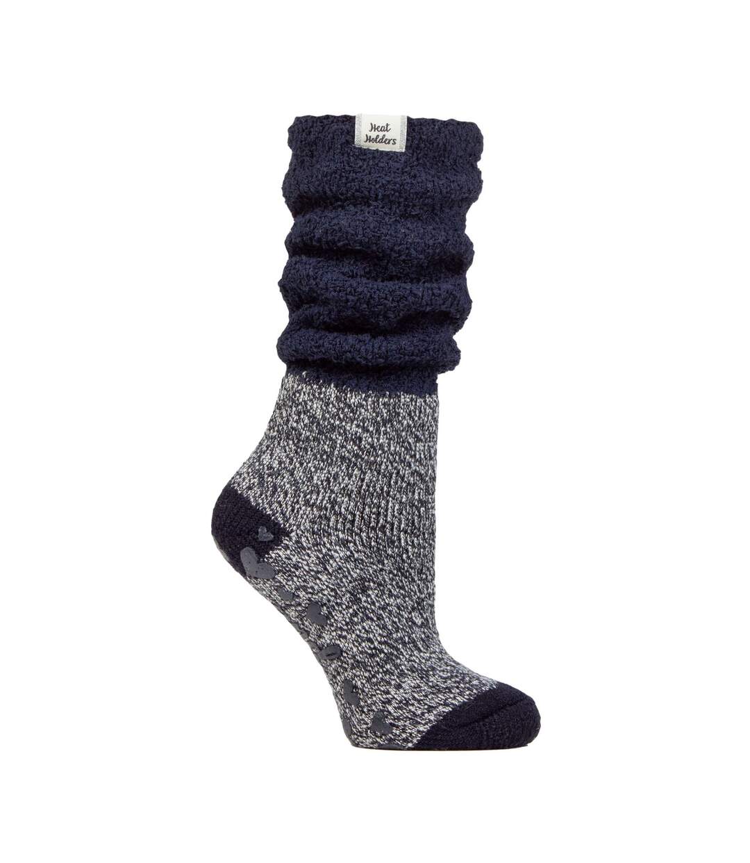 Ladies Fluffy Slouch Top Non Slip Thermal Bed Socks-1