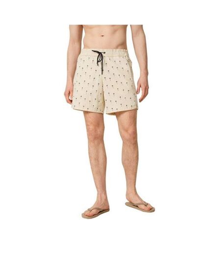 Short De Bain Motif/style Palmier Homme Beige Outhorn