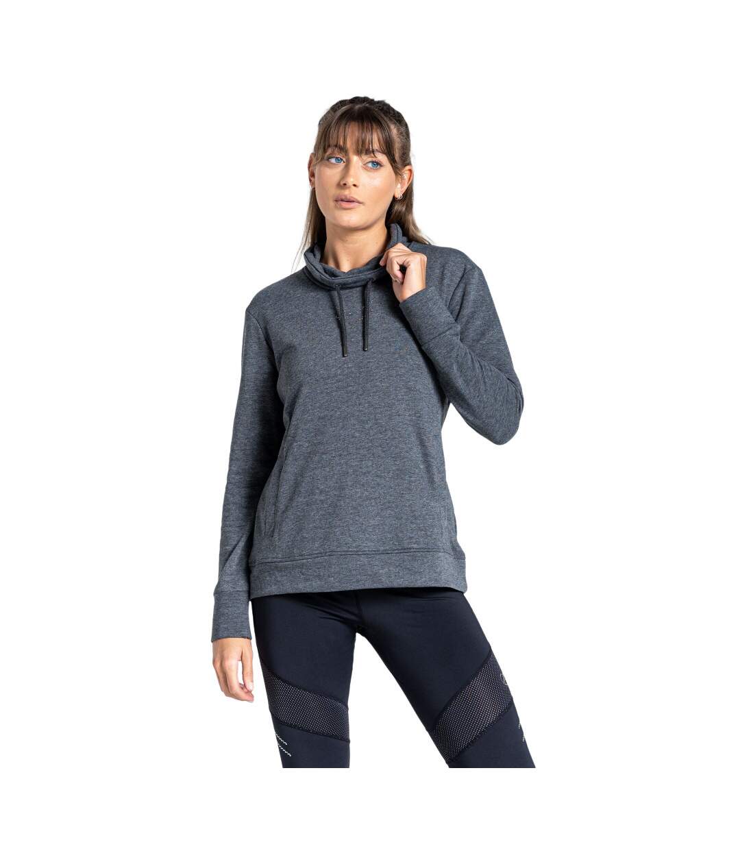 Sweat crystallize femme gris foncé chiné Dare 2B-1