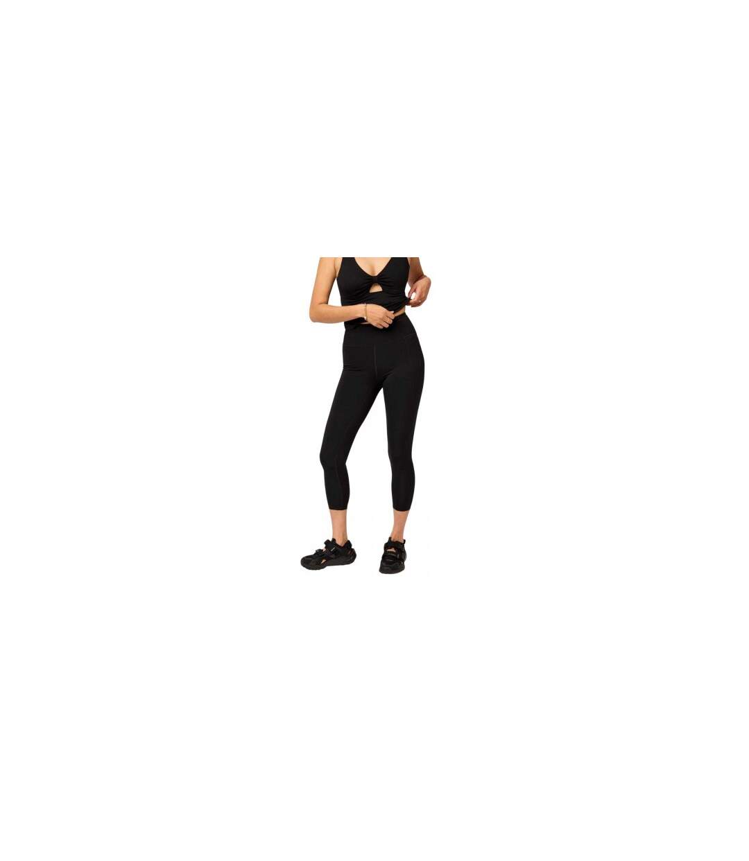 Legging 7/8 Femme Noir Girlfriend Collective-1